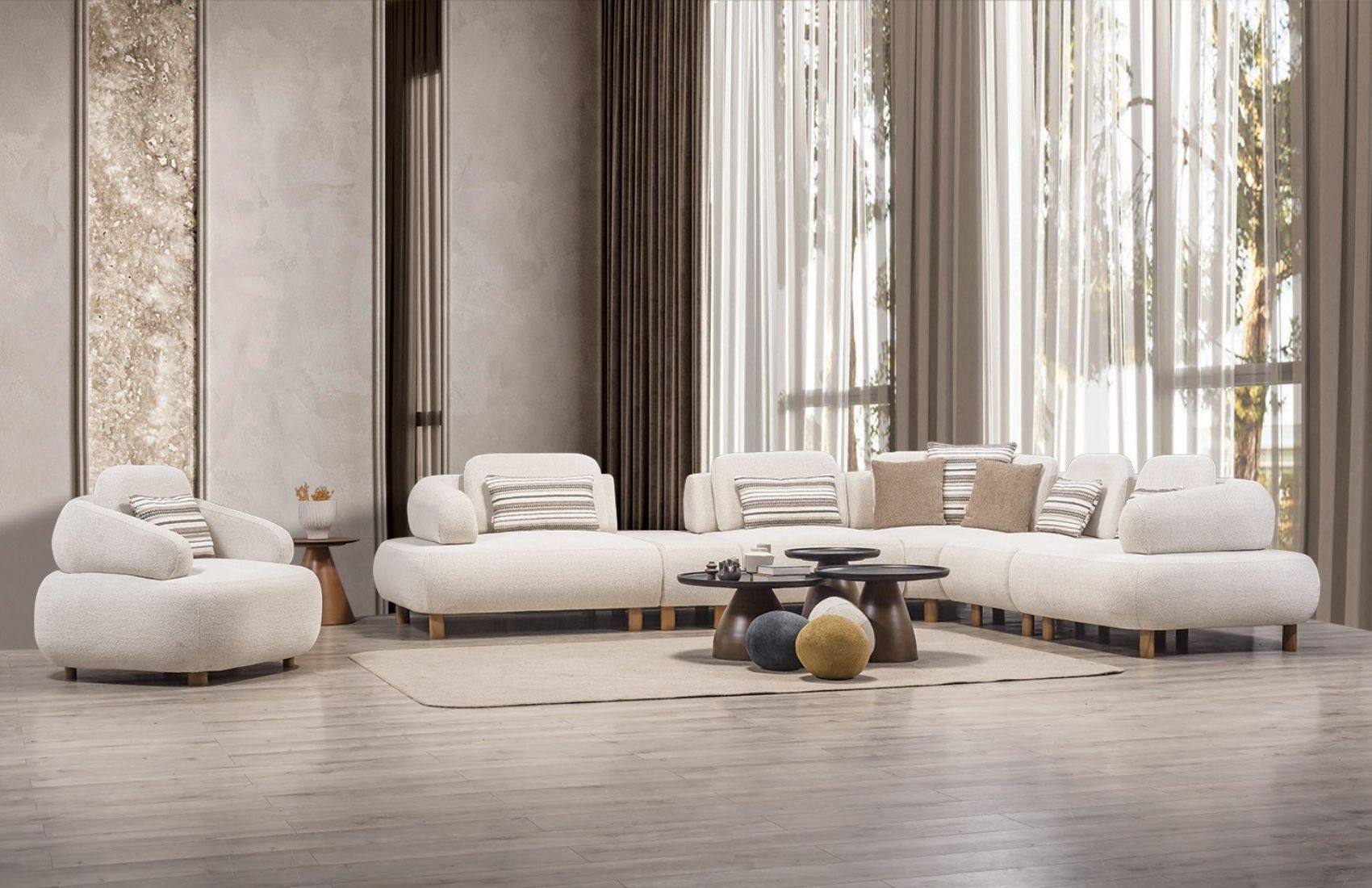 Barcelona B Köşe Koltuk Takımı 3