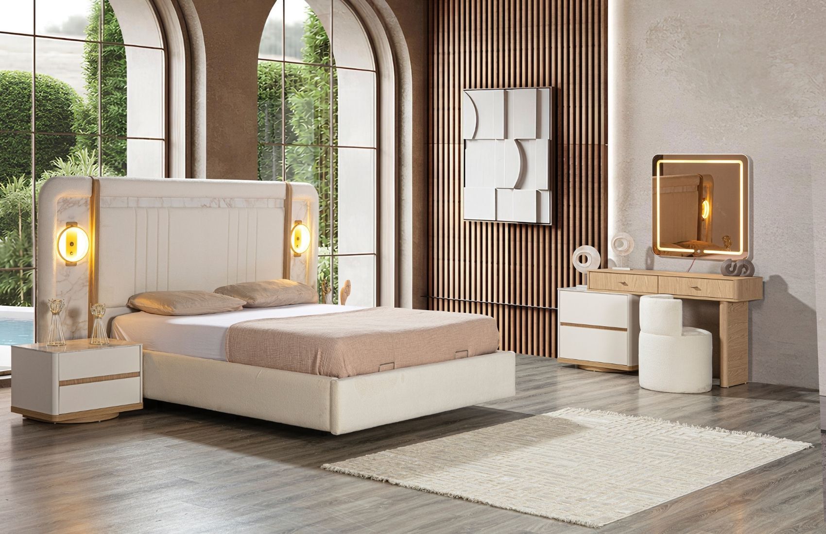 Silva Başlıklı Yatak Odası Takımı(6 Kapaklı)