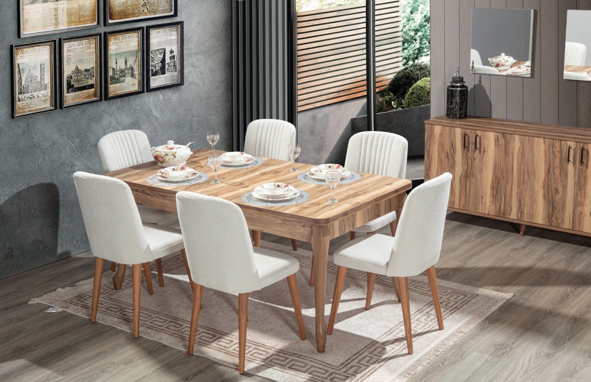 Kale Yemek Masası Takımı