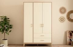 Golf Gardırop (3 Kapaklı Rota+Sedef Krem)