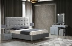 İnox Başlıklı Yatak Odası Takımı(6 Kapaklı)