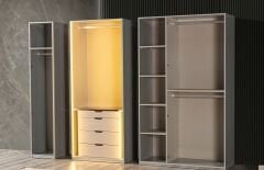 İnox Başlıklı Yatak Odası Takımı(6 Kapaklı)