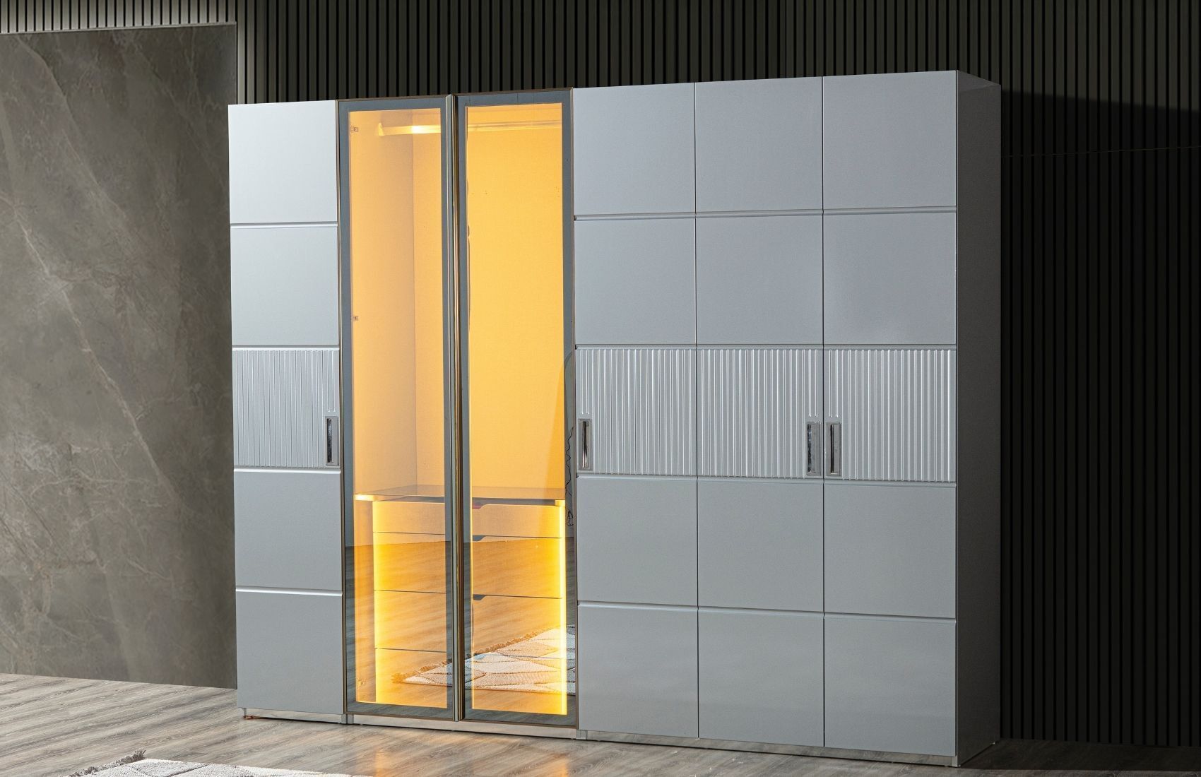 İnox Gardırop (6 Kapaklı)