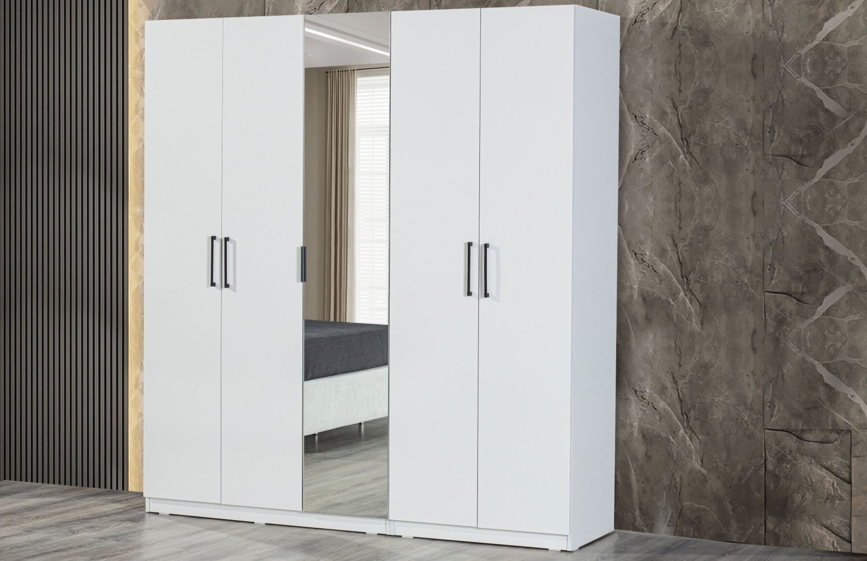 Likya Beş Kapaklı Gardırop