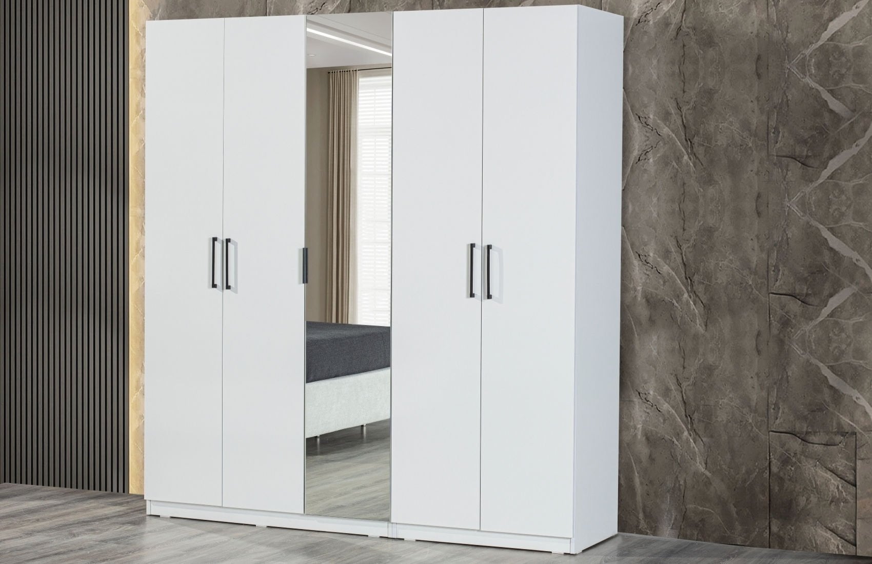 Likya Beş Kapaklı Gardırop