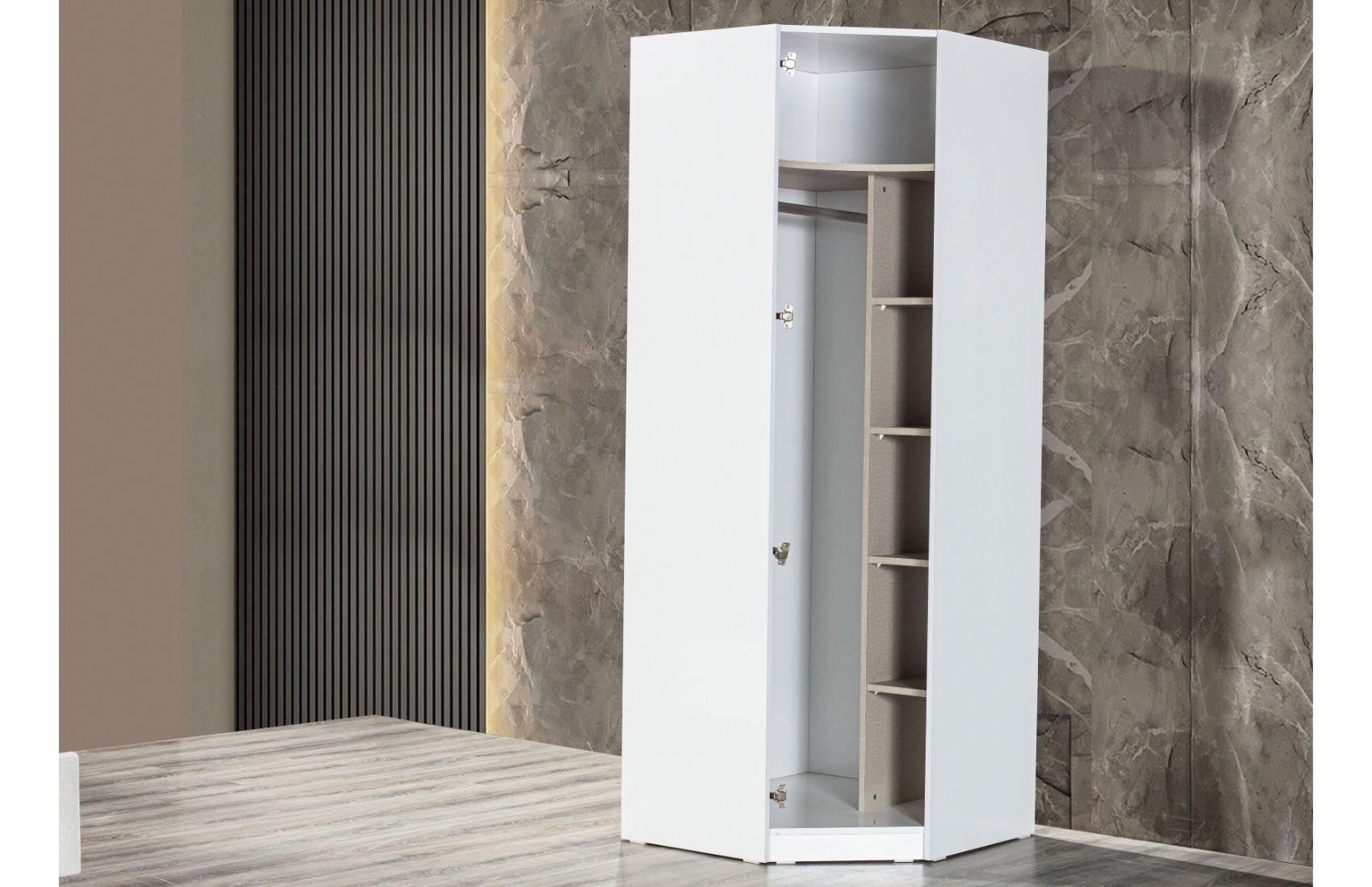 Likya Köşe Kasa Gardırop