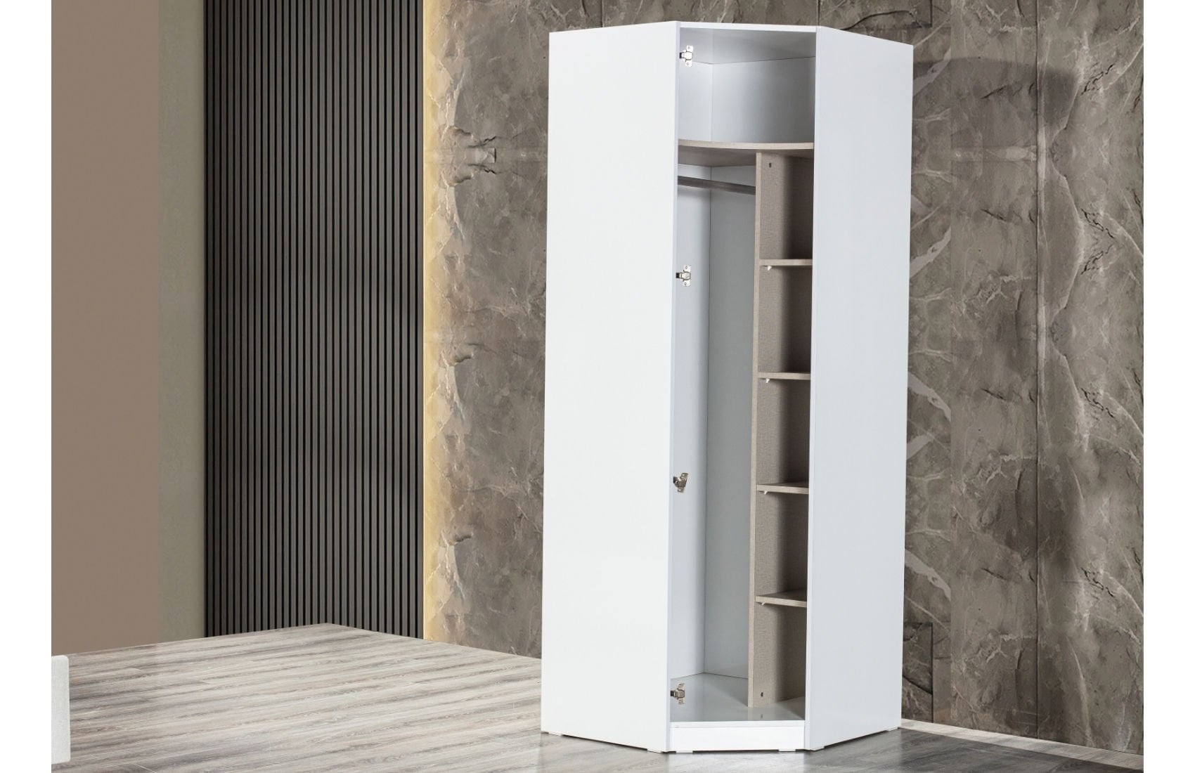 Likya Köşe Kasa Gardırop