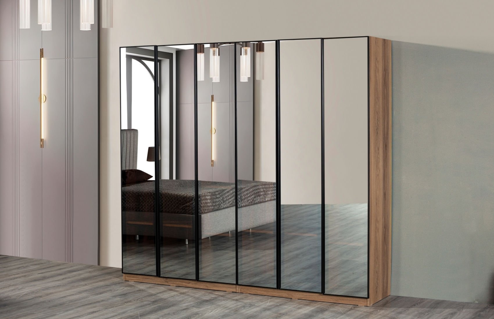 Vita Altı Kapaklı Reflekte Gardırop