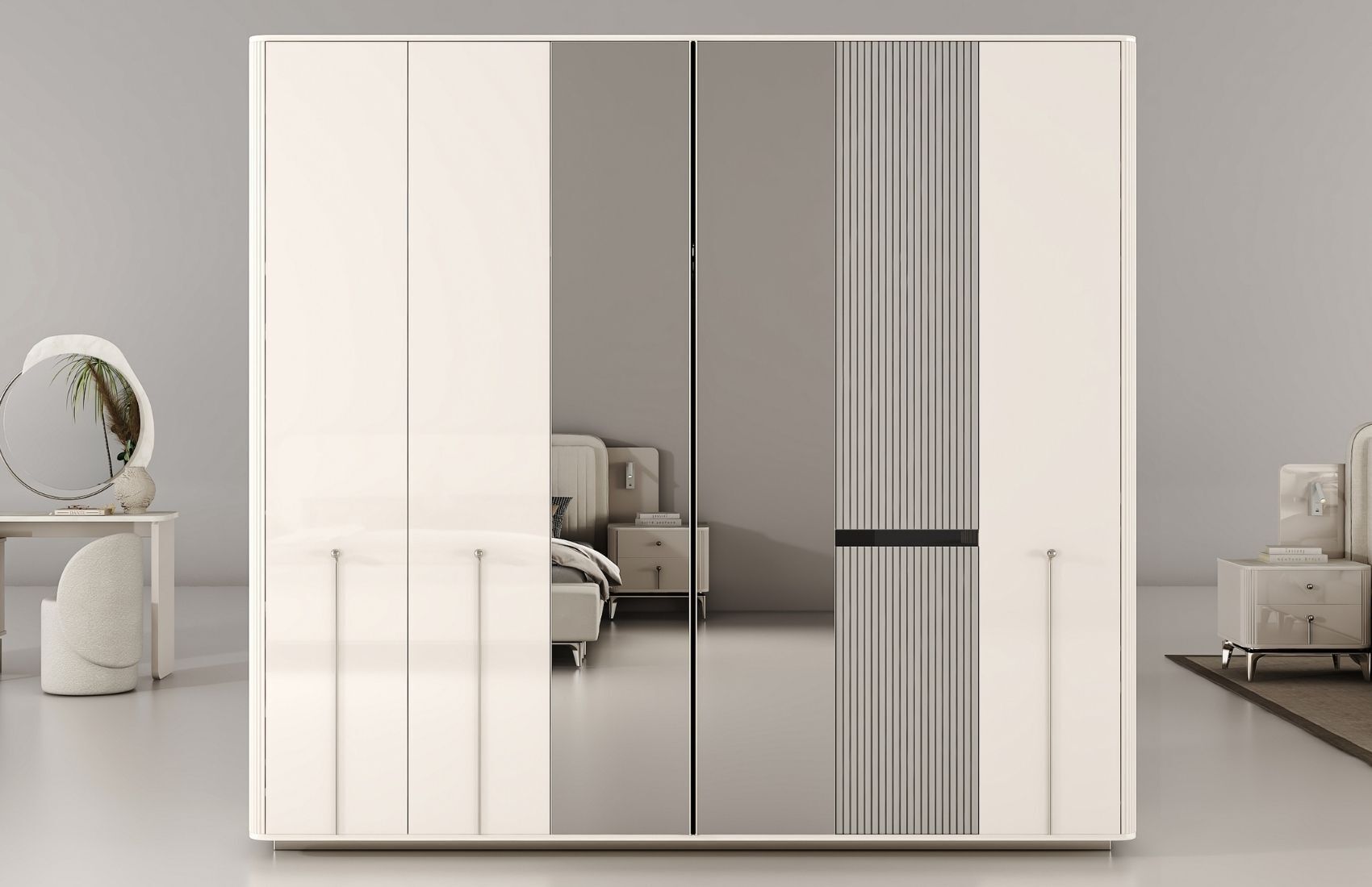 Stil Premium Gardırop (Aynalı)