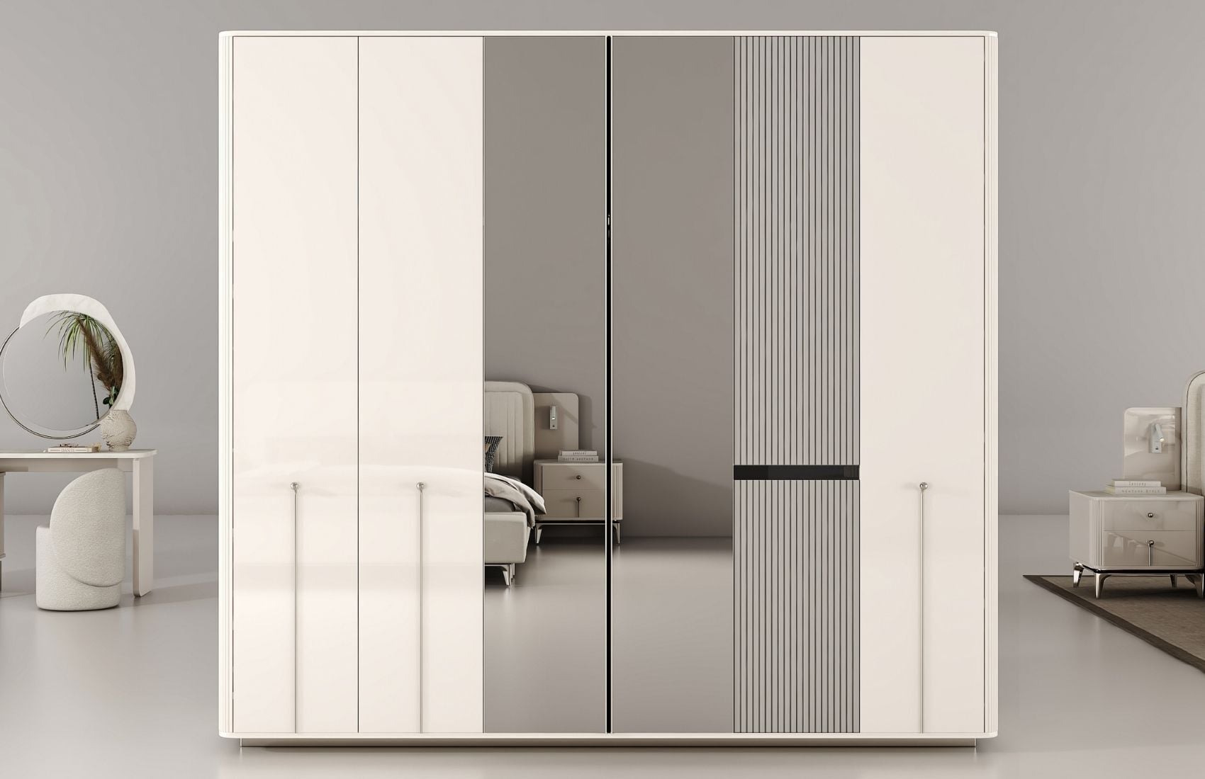 Stil Premium Gardırop (Aynalı)