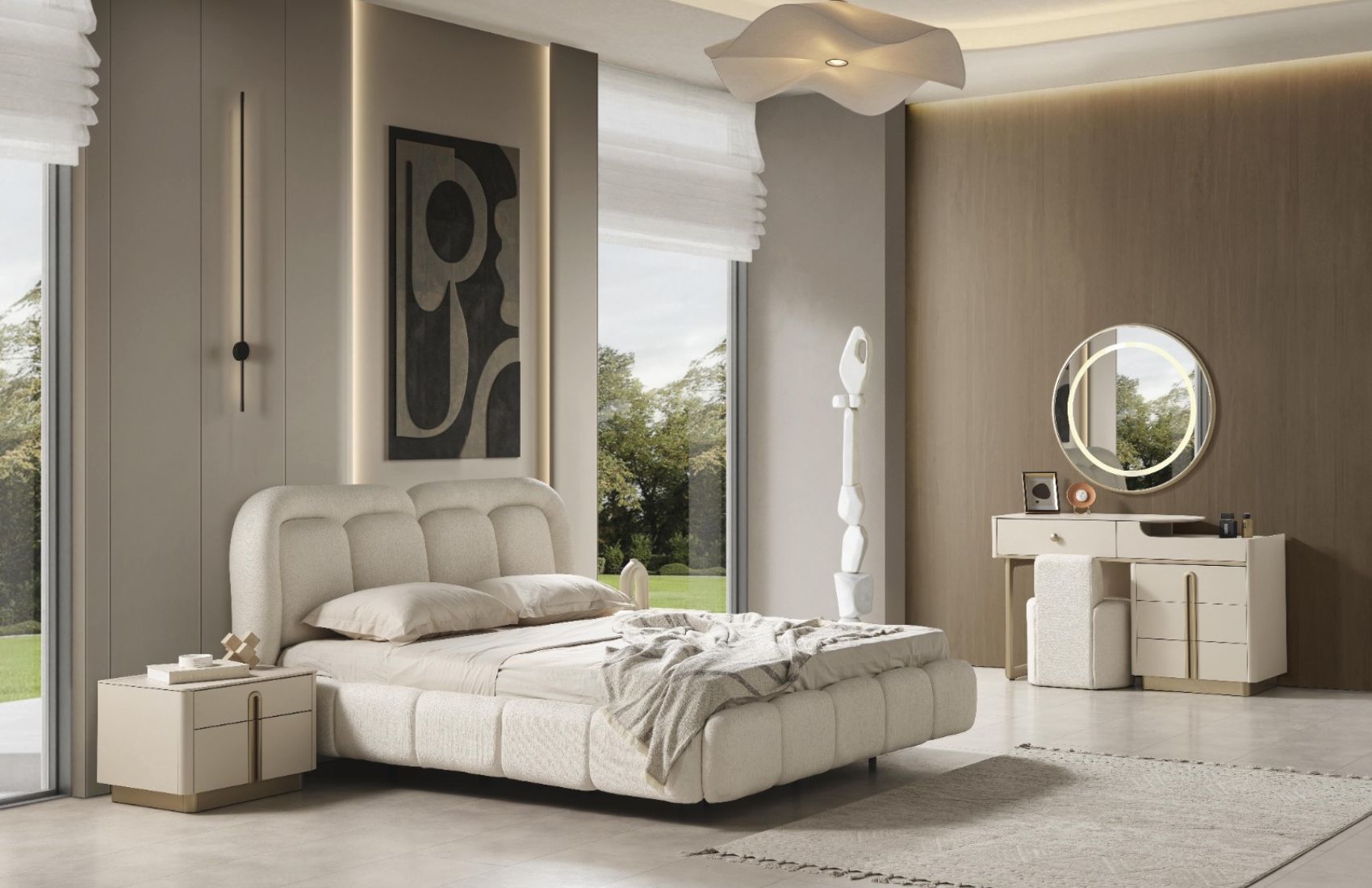 Bodrum Yatak Odası Takımı(Köşe)