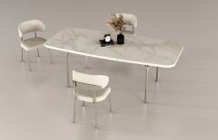 Stil Kitabeli Yemek Masası Takımı