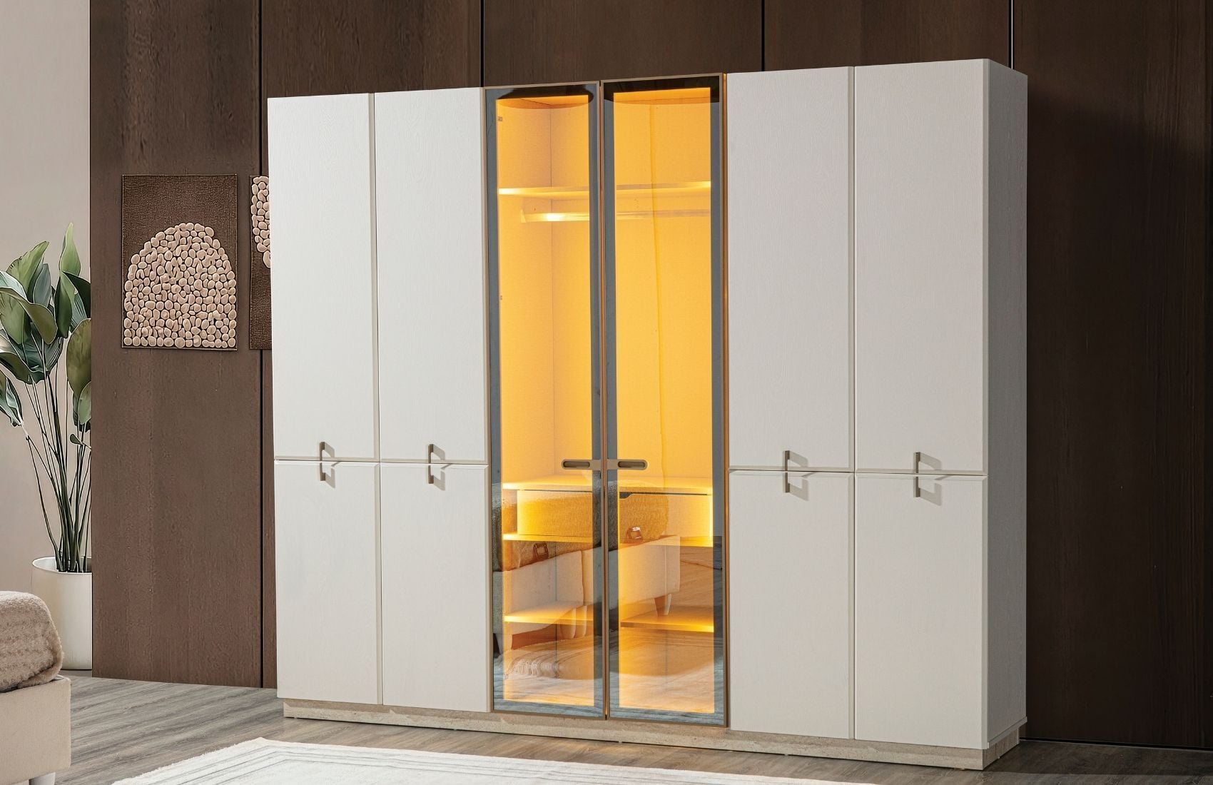 Vanessa Gardırop 6 Kapaklı