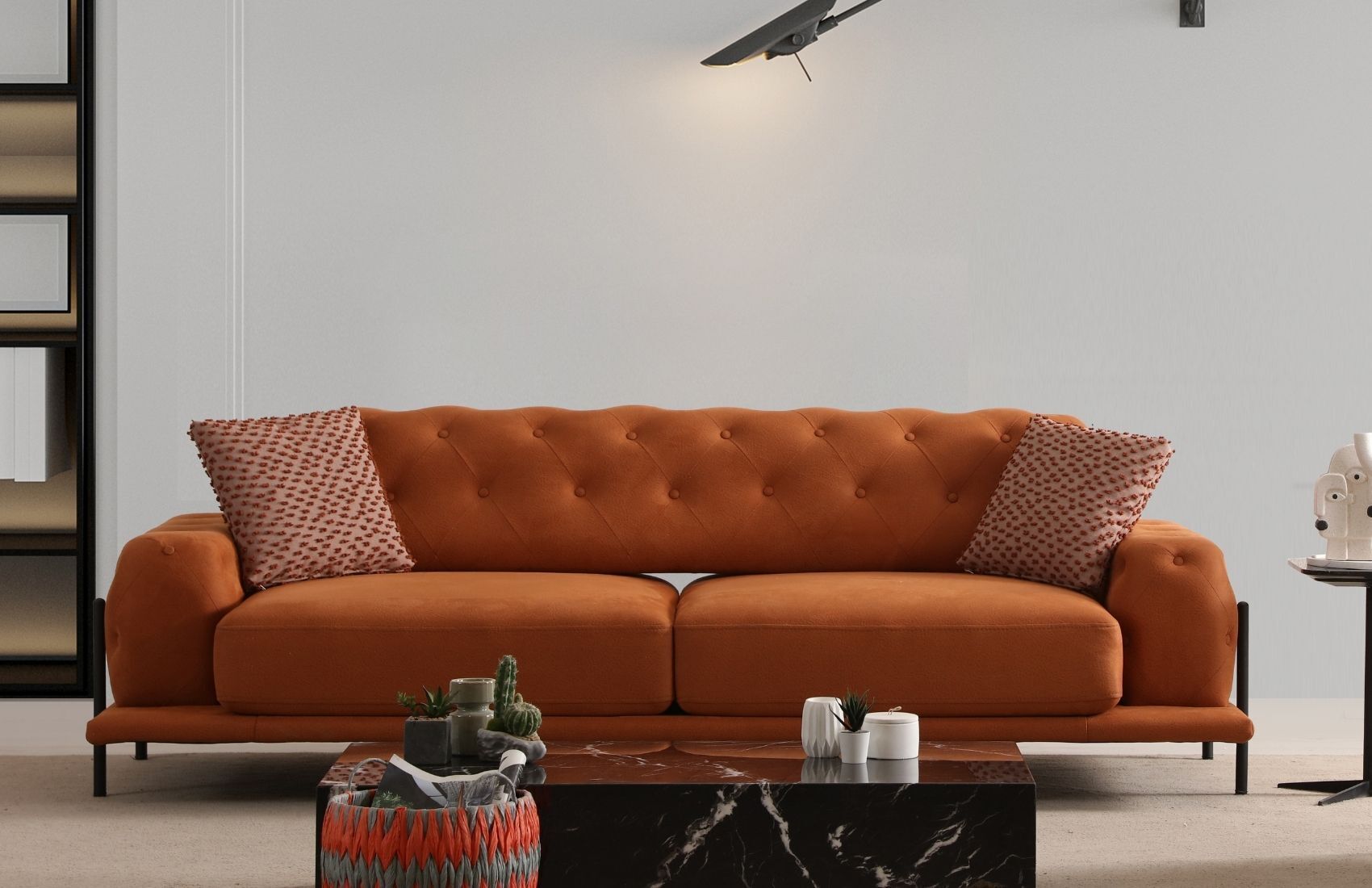 Eos Üçlü Yataklı Kapitoneli Koltuk