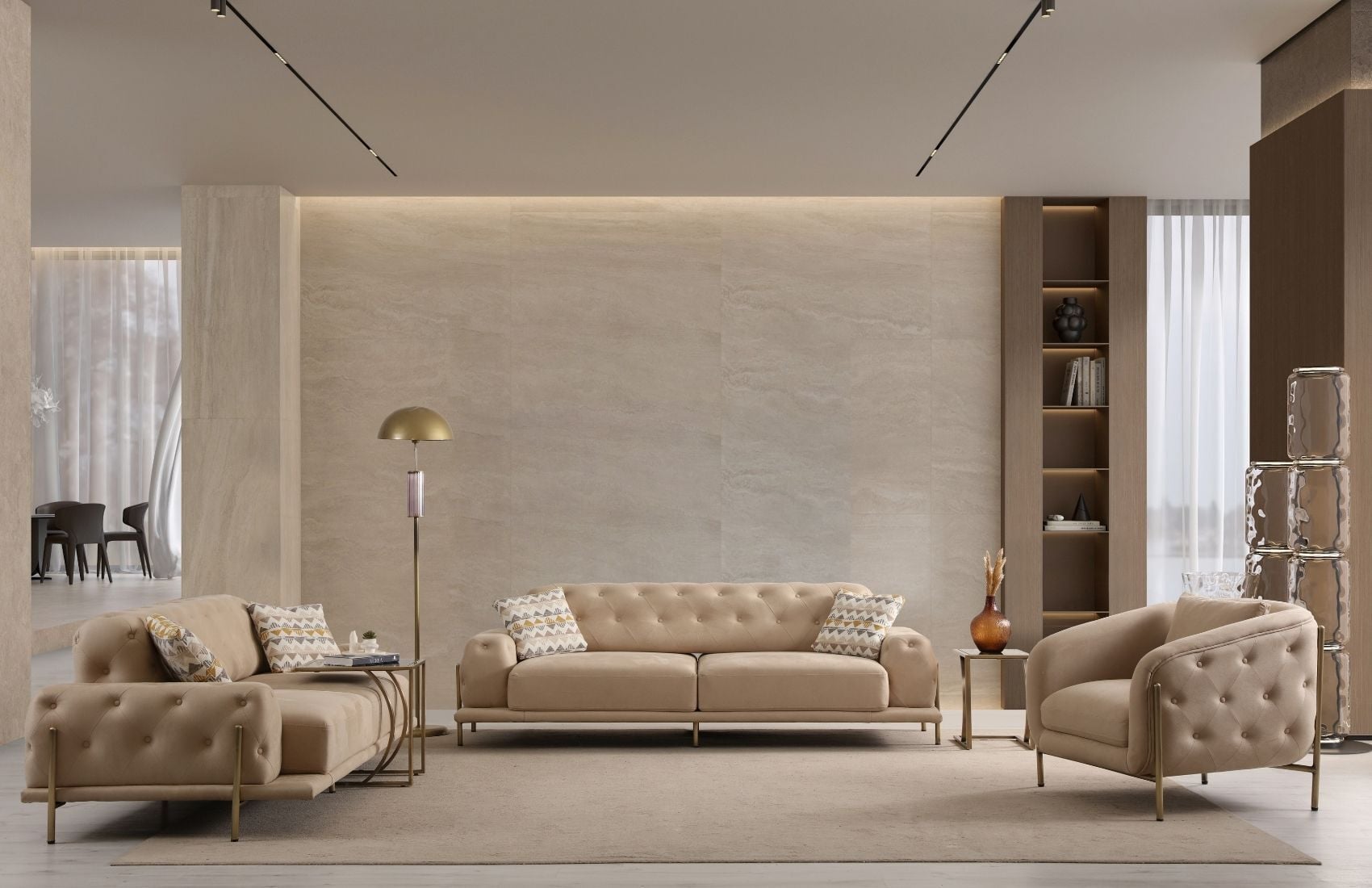 Eos Antik Yat.Kapi. Koltuk Takımı