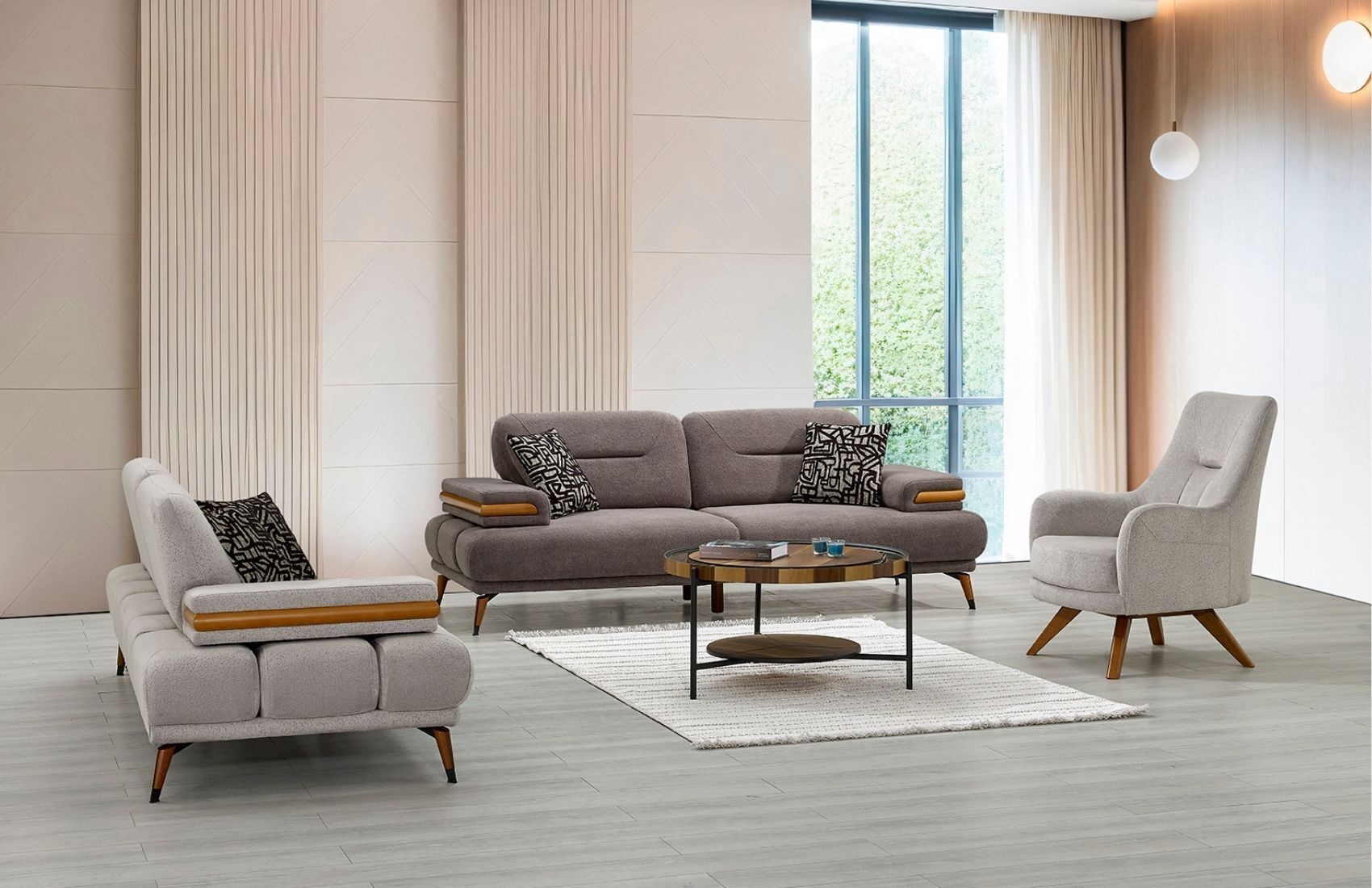 Rivers Üçlü Koltuk