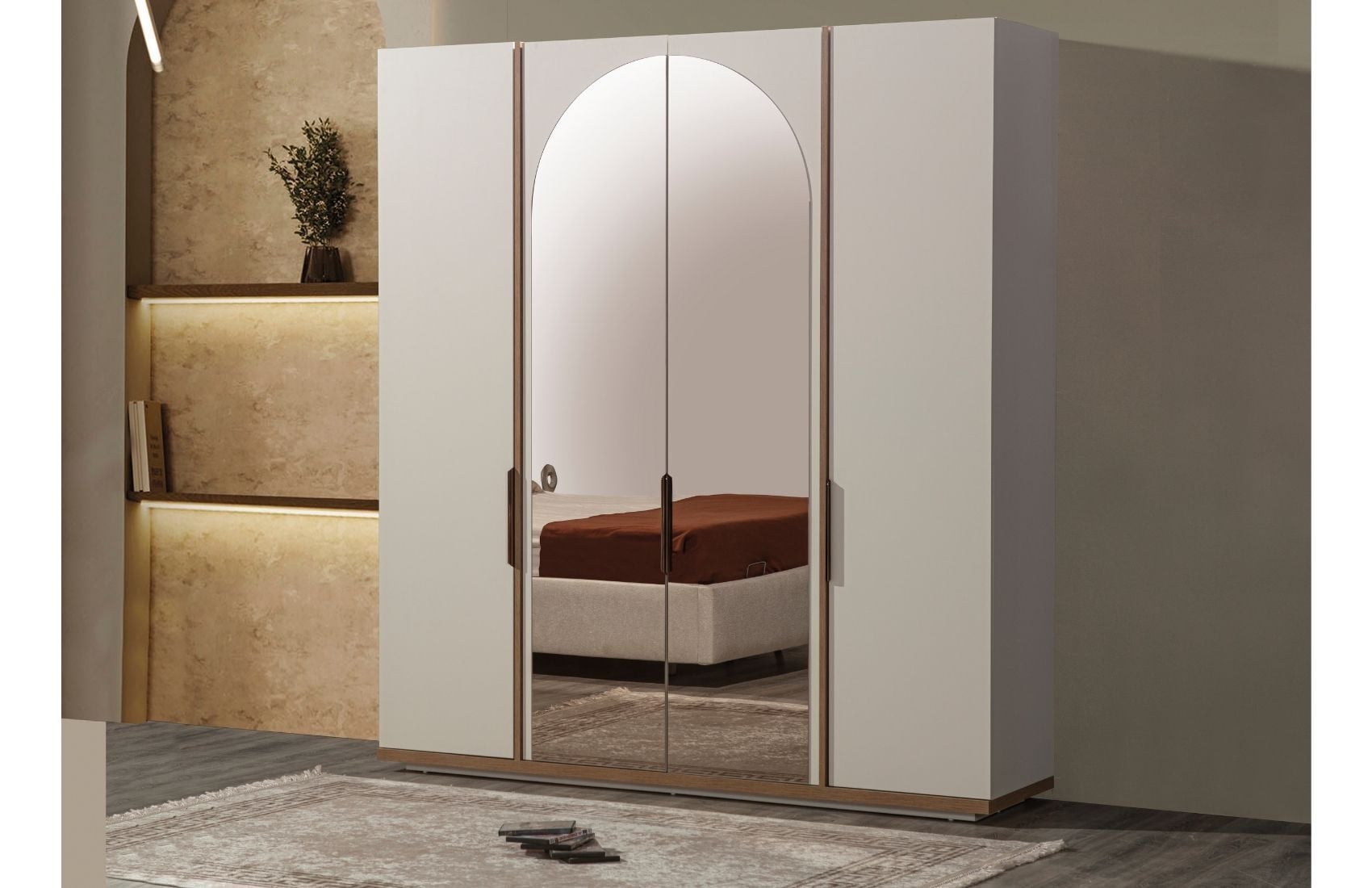 Solid Gardırop (4 Kapaklı)