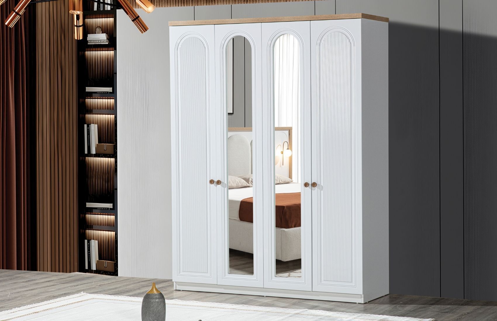 Bohem Gardırop (4 Kapaklı)