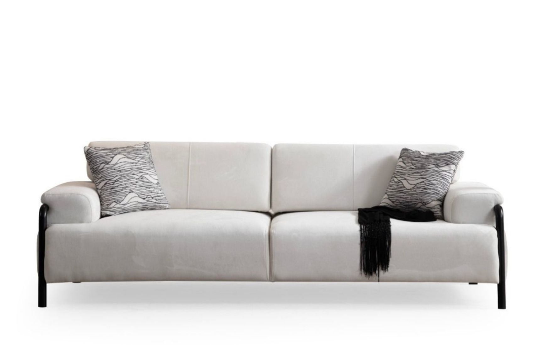 Kairos Üçlü Siyah Koltuk