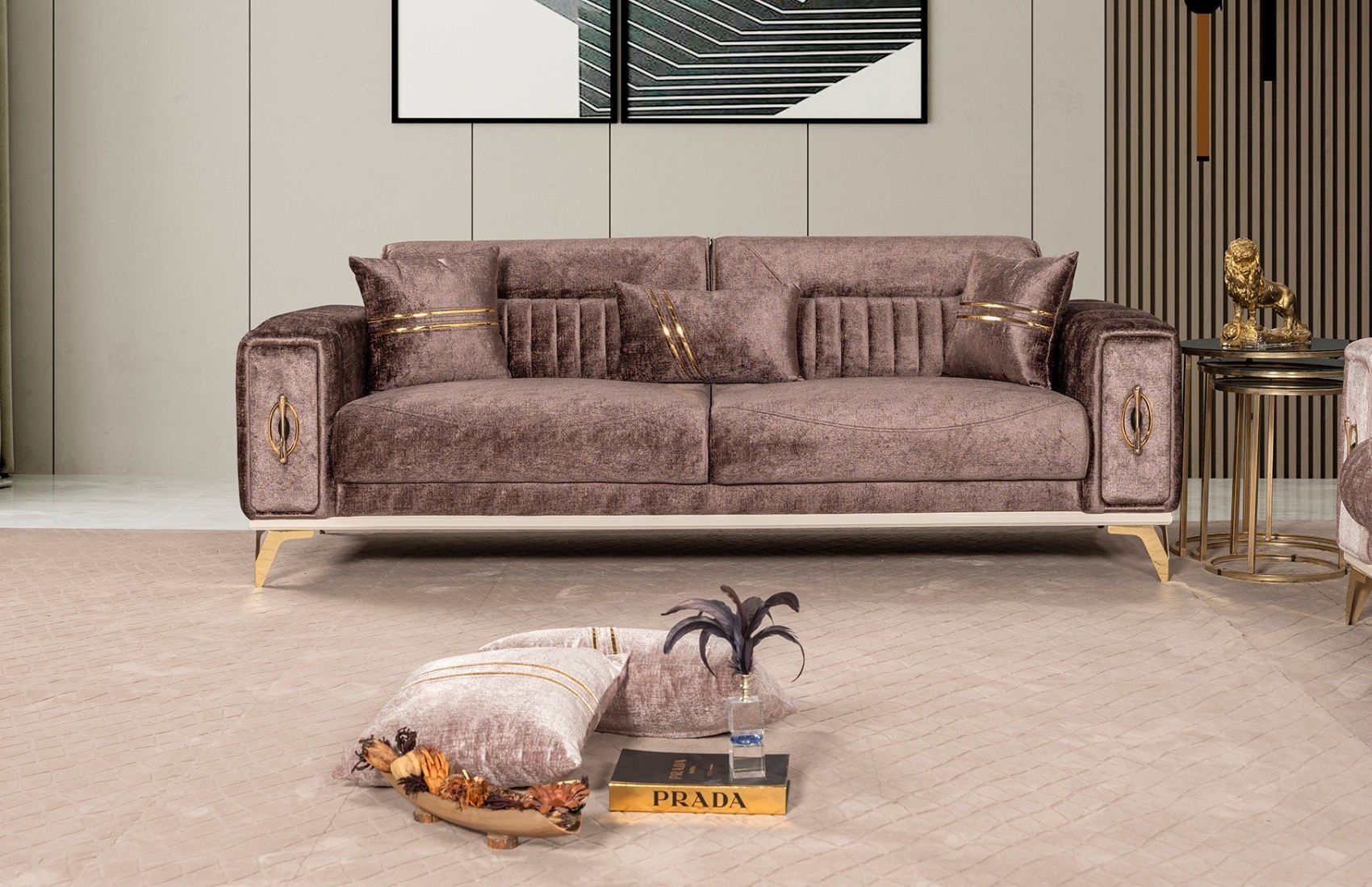 Viona Luxry Üçlü Koltuk