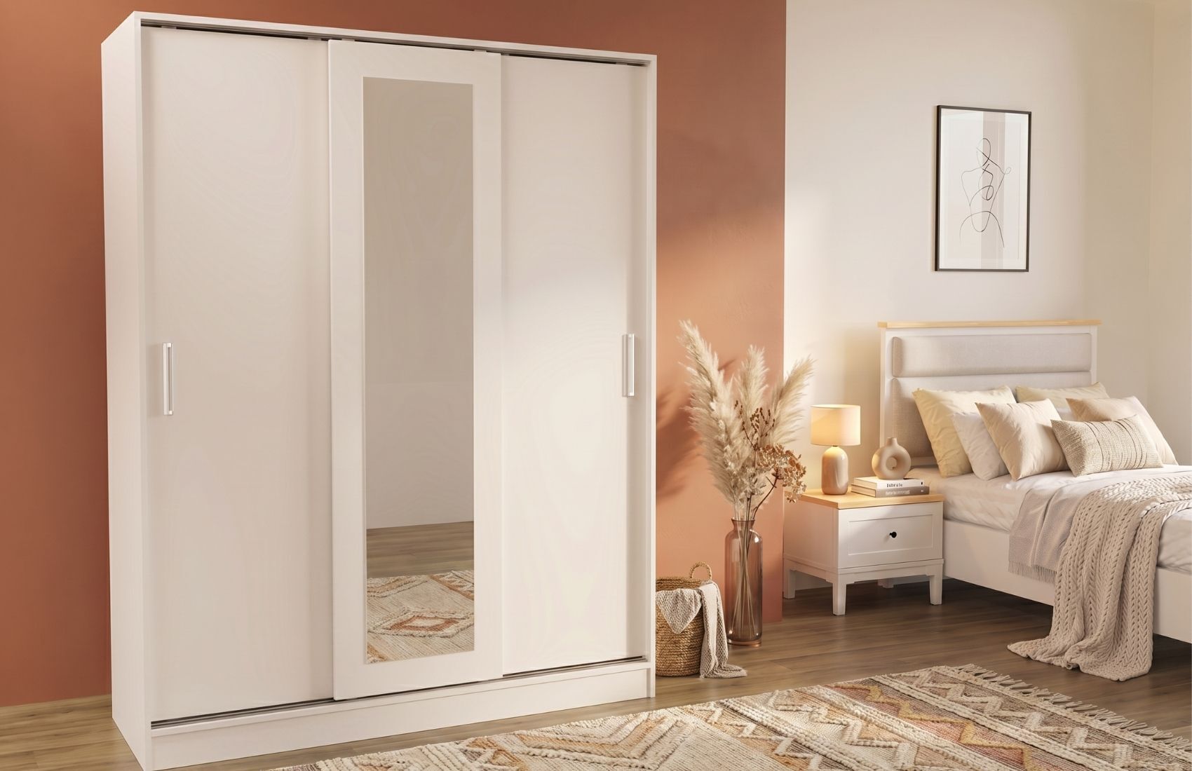 Vega Sürgülü Gardırop Sedef Krem 170
