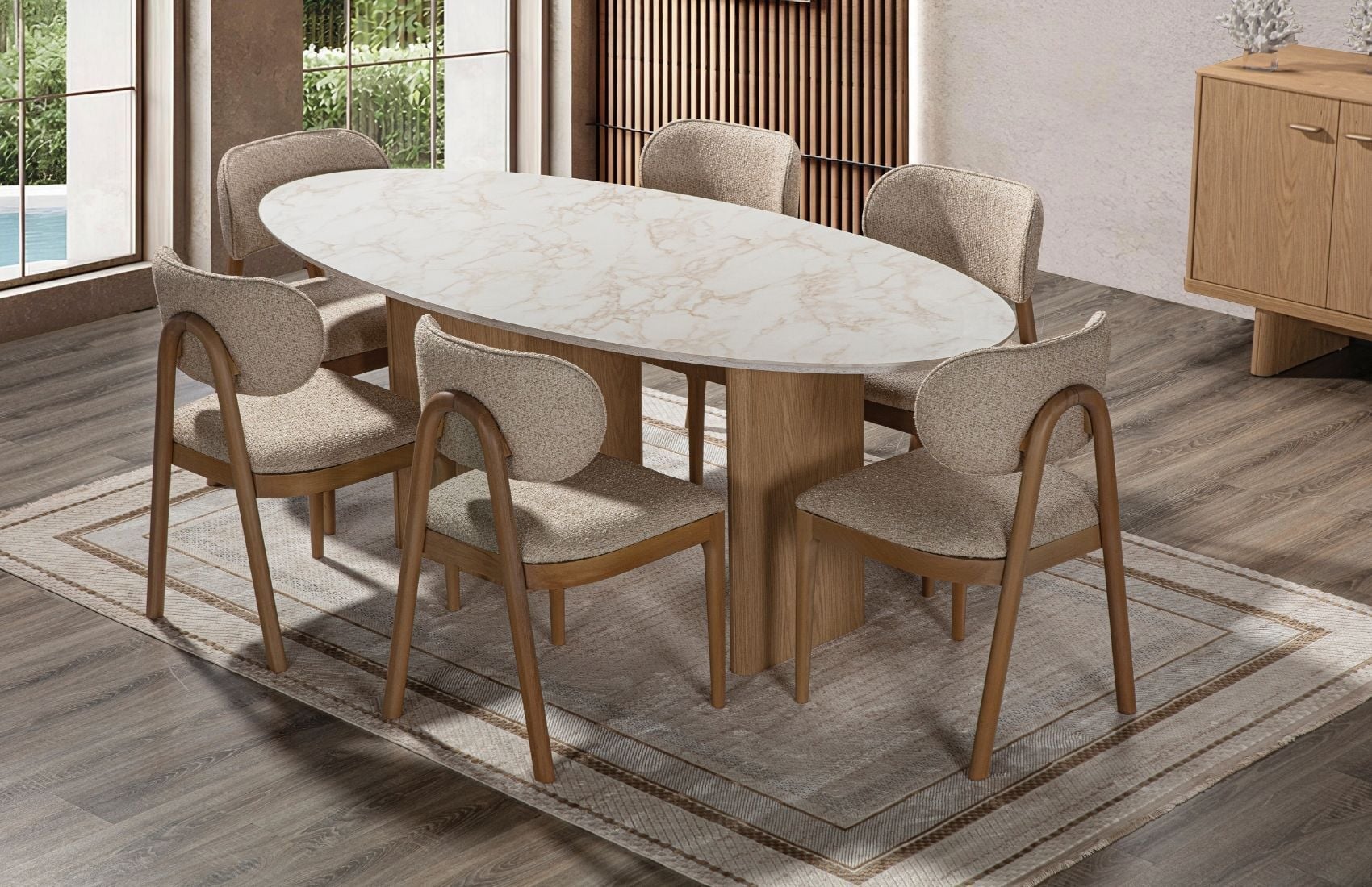 Silva Yemek Masası Takımı