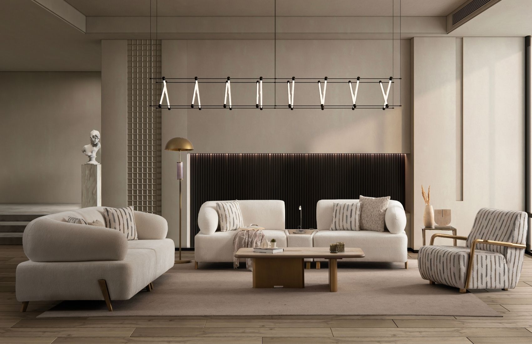 İlyora Antik Yataklı Koltuk Takımı