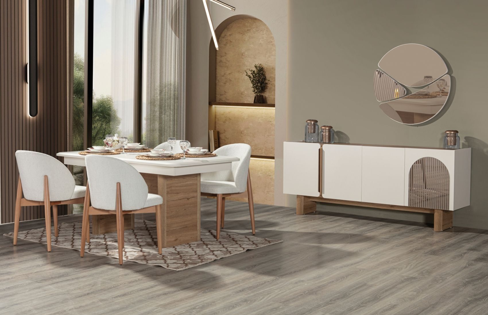 Solid Yemek Odası Takımı