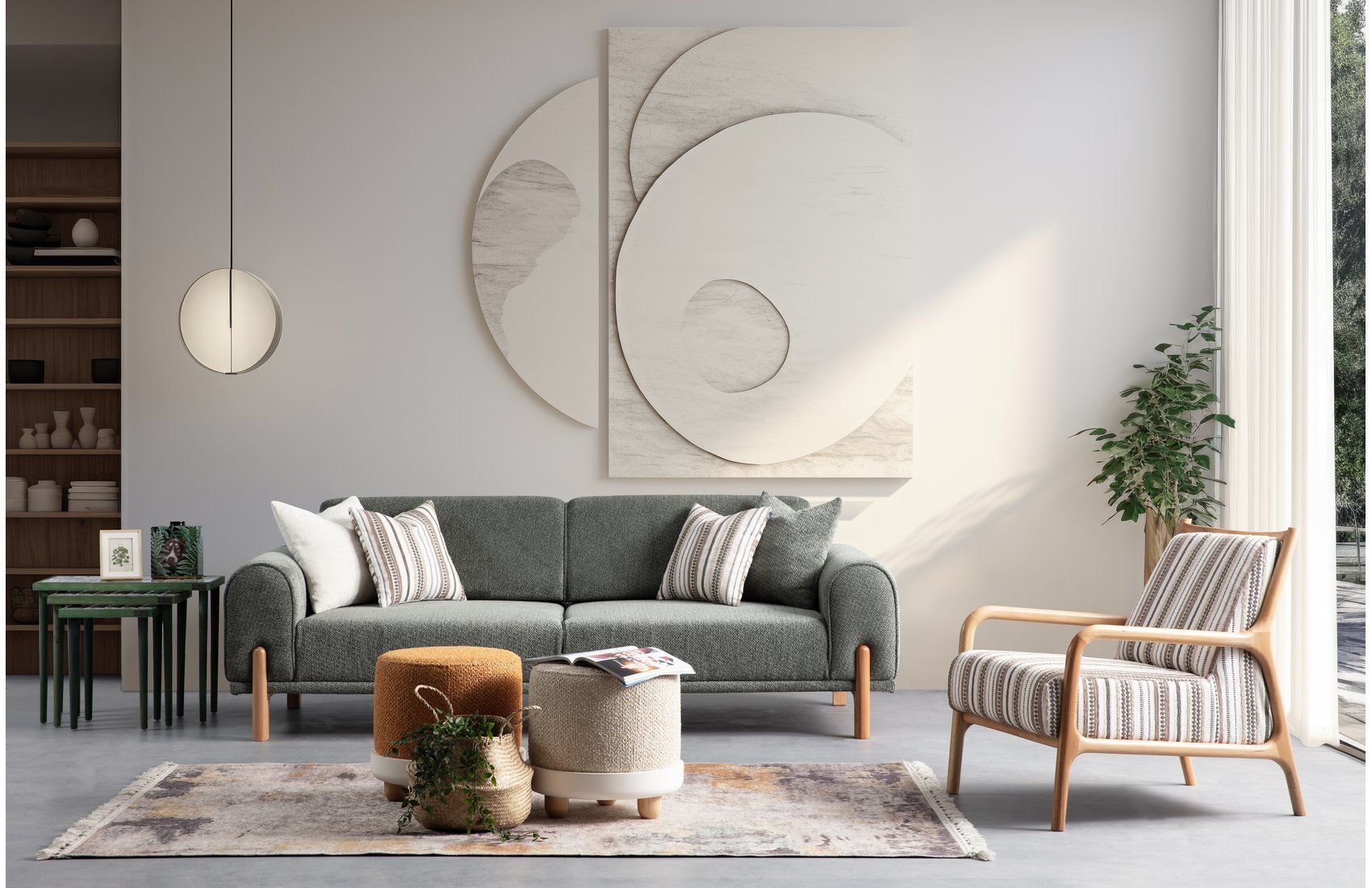 Zeus Üçlü Koltuk(L)