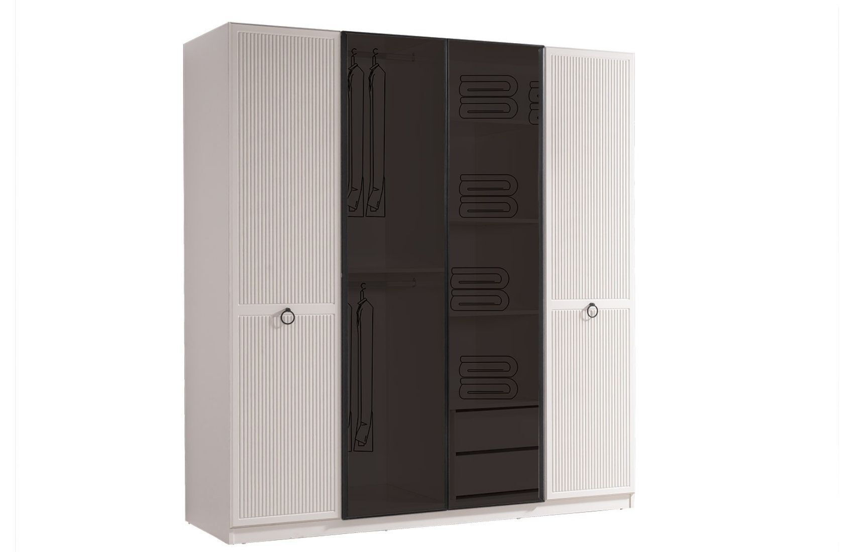 Savana Gardırop (4 Kapaklı)