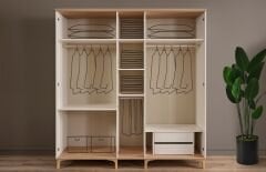 Mira Gardırop (5 Kapaklı)