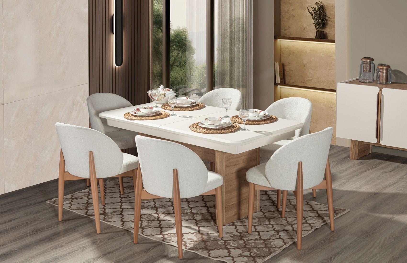 Solid Yemek Masası Takımı