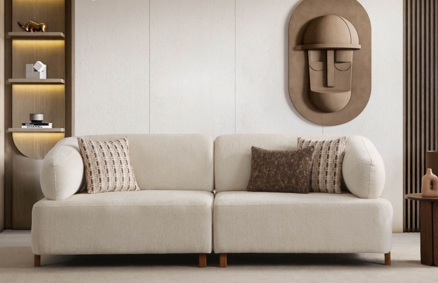 İlyora Ceviz Üçlü Yataklı Koltuk