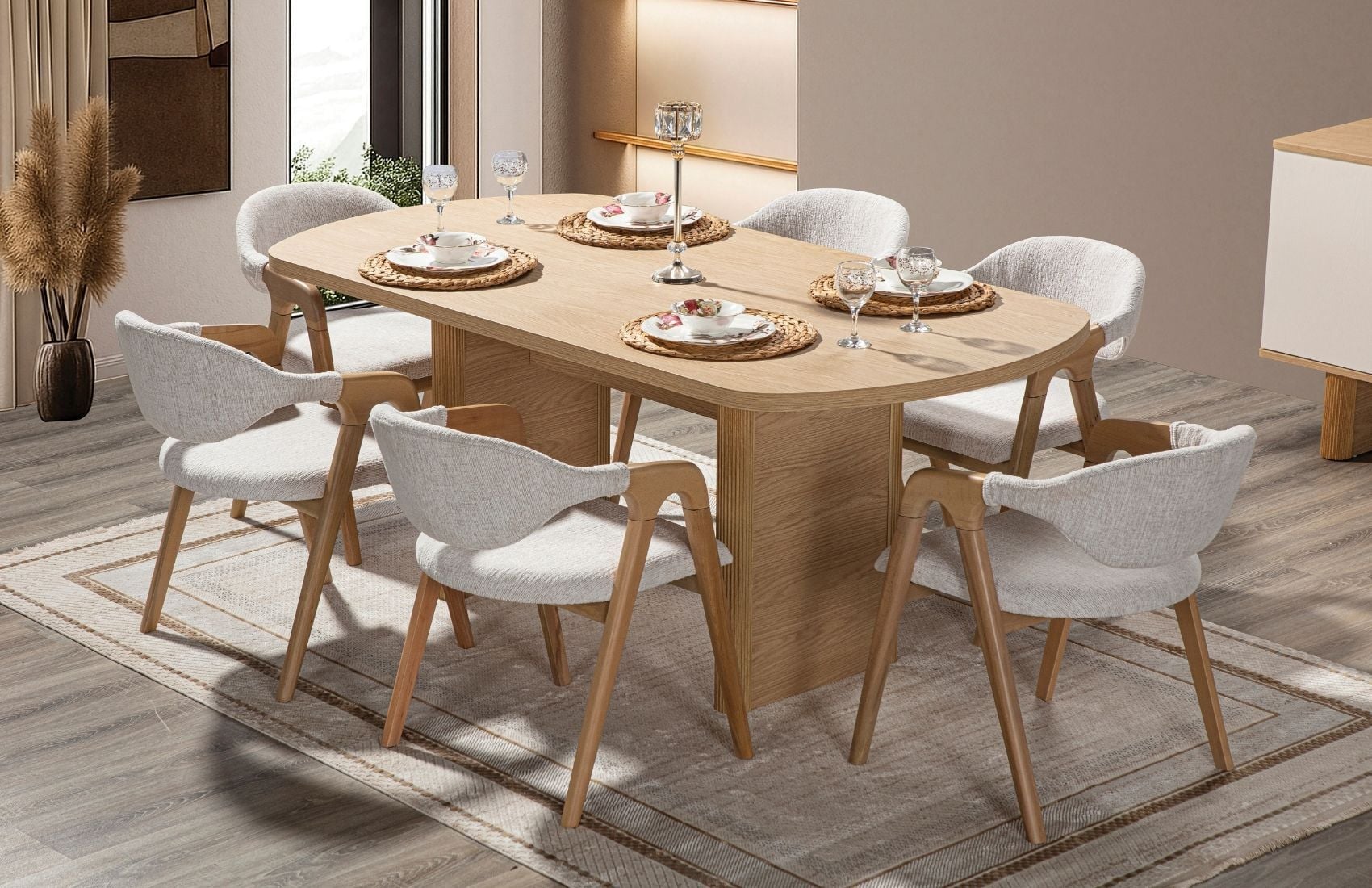 Senkron Yemek Masası Takımı