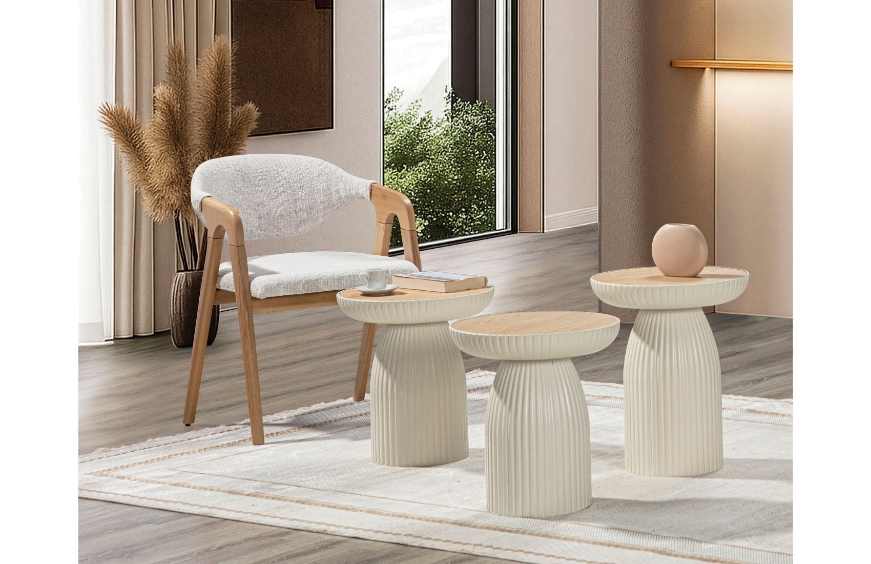 Senkron Üçlü Zigon Sehpa