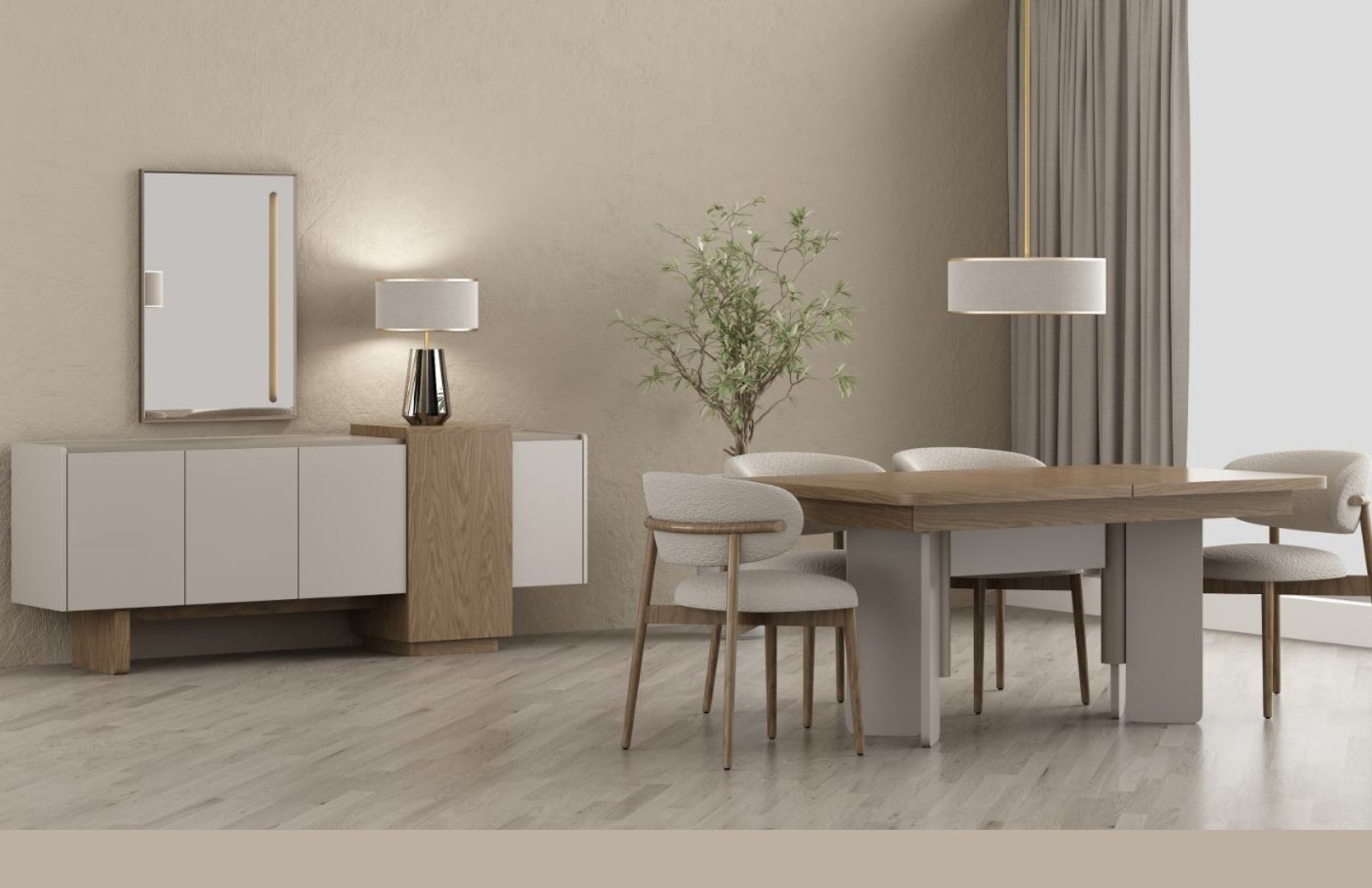 Kona Yemek Odası Takımı