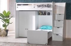 Smart Genç Odası Takımı Beyaz (3'lü Dolap)