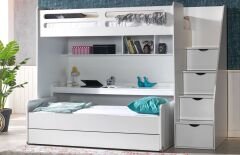 Smart Genç Odası Takımı Beyaz (3 Kap.)