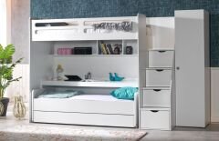 Smart Genç Odası Takımı Beyaz (3'lü Dolap)