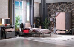 Smart Genç Odası Takımı Beyaz (3'lü Dolap) DOLAP