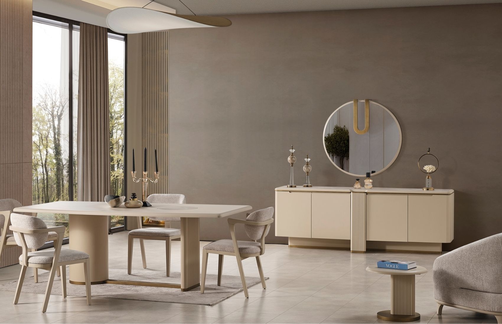 Dolunay Yemek Odası Takımı