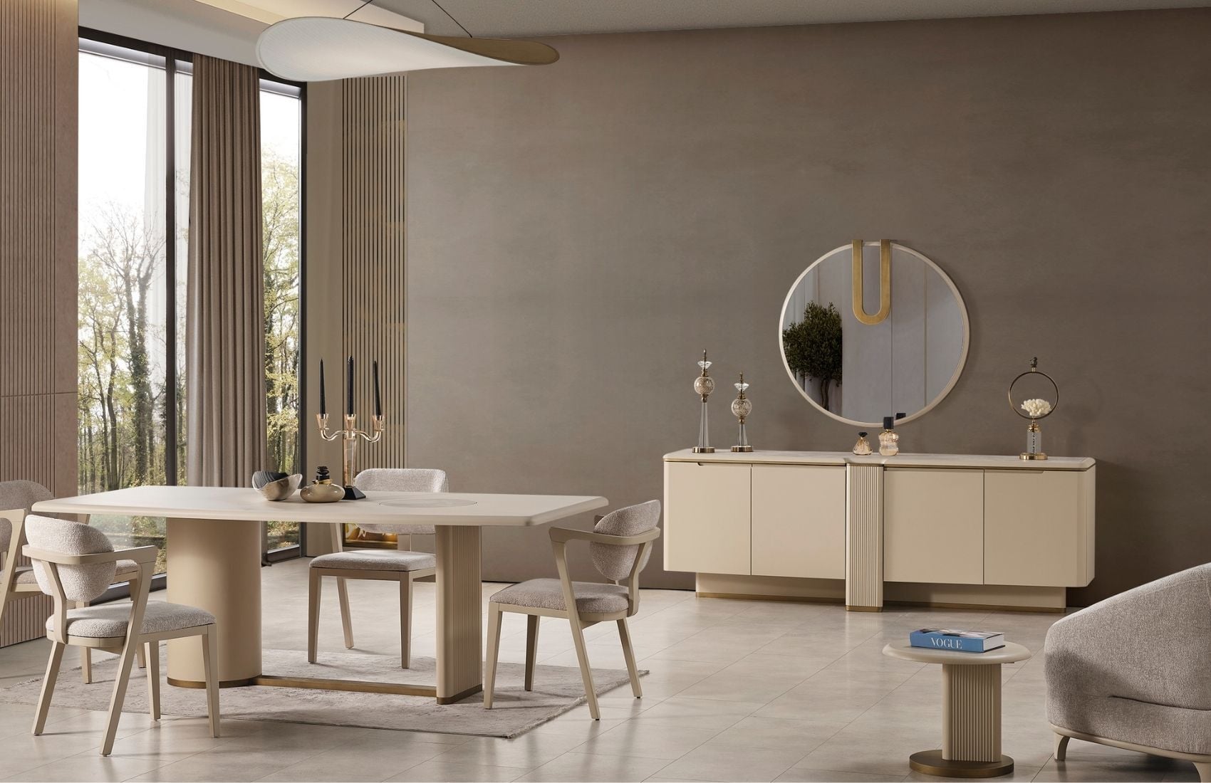 Dolunay Yemek Odası Takımı