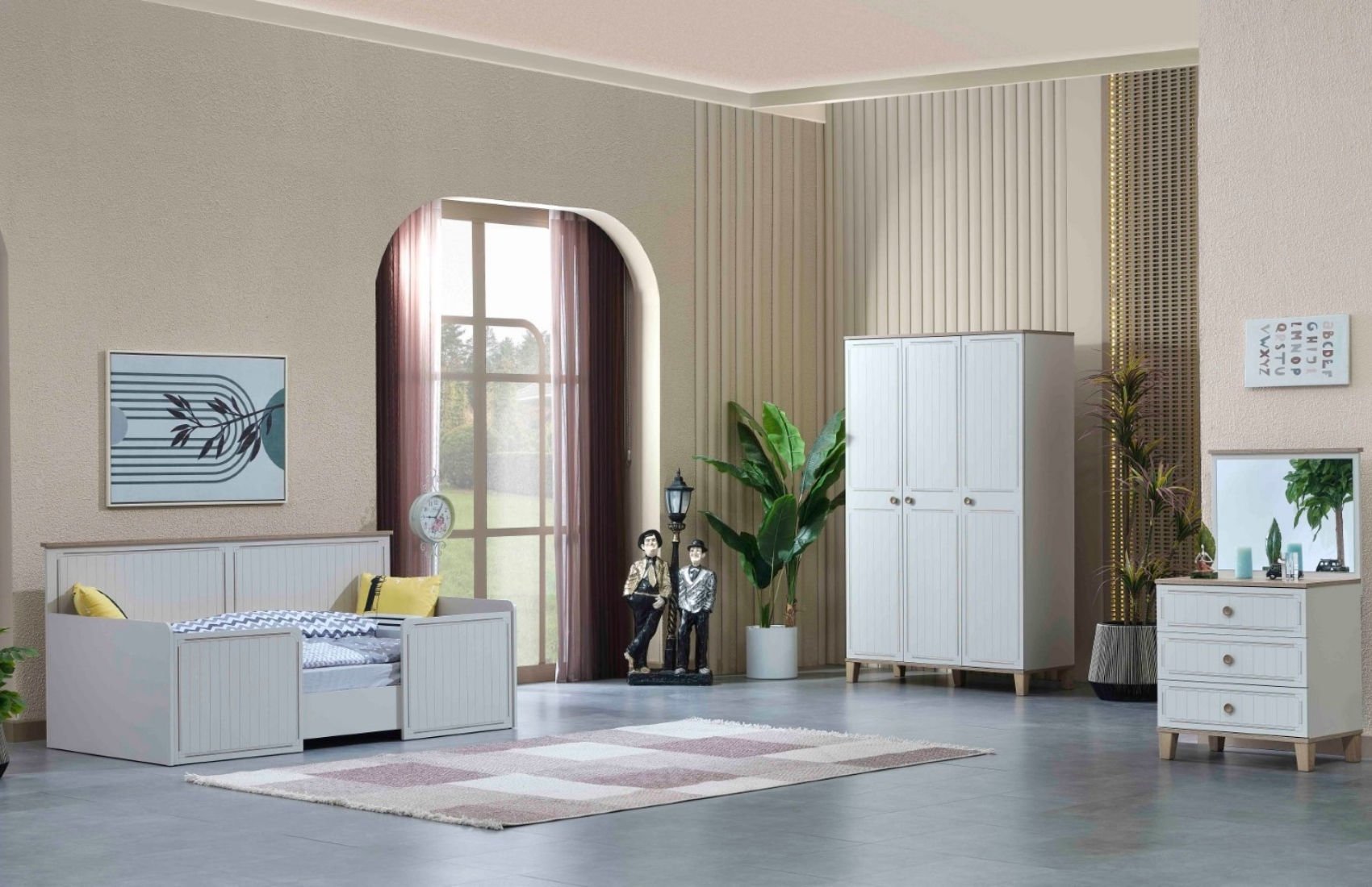 Ege Çocuk Odası Takımı (3 Kaplılı Dolap)