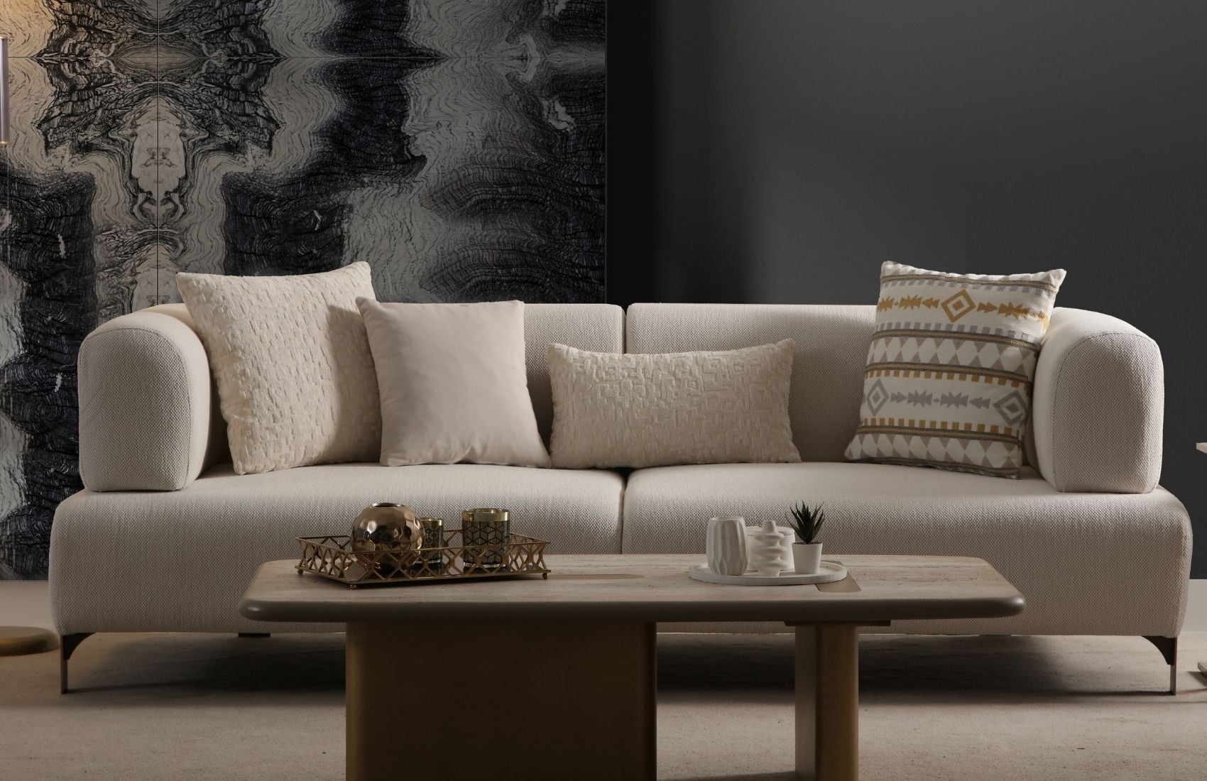 Cratos Antik Üçlü Yataklı Koltuk