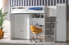 Smart Genç Odası Takımı Gri (3 Kap.)