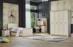 Arte Genç Odası Takımı (3 Kapaklı Dolap) BAŞLIKLI KARYOLA 100*200