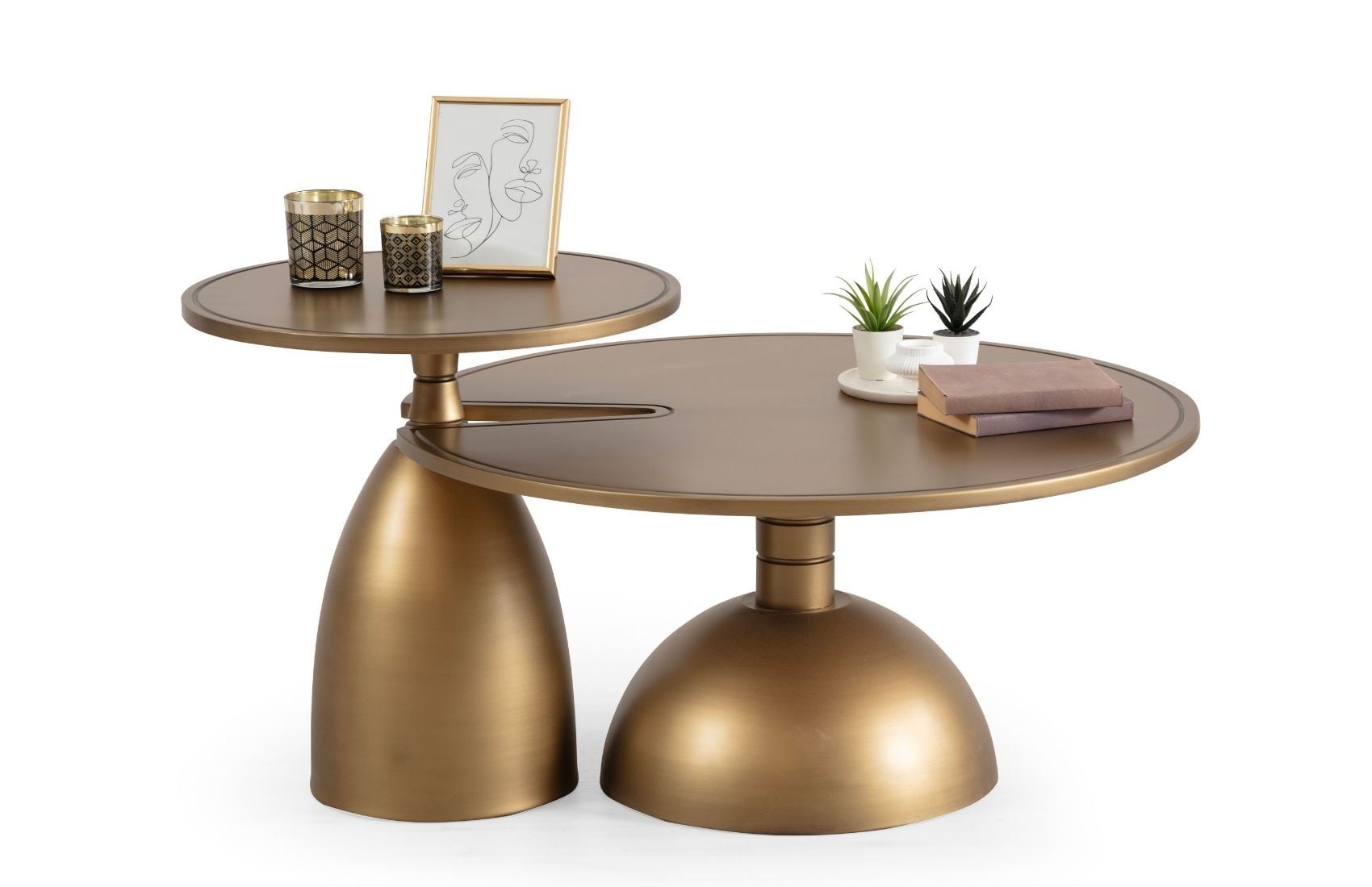 873 Sehpa Set Gold