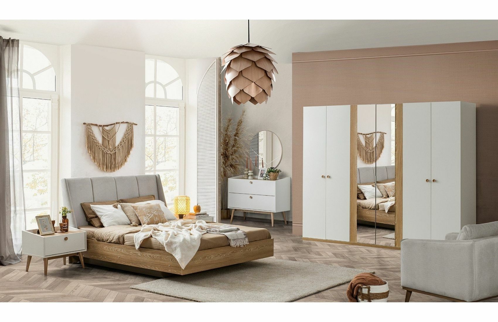 Bohem Gardırop (6 Kapaklı)