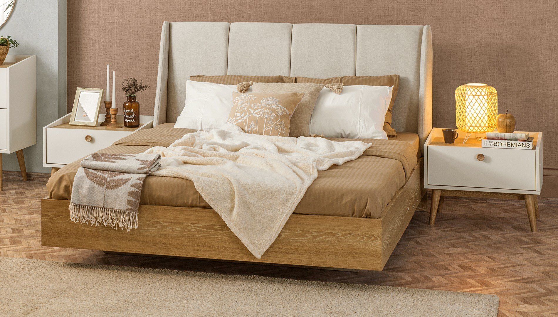 Bohem Bazalı Karyola 160*200