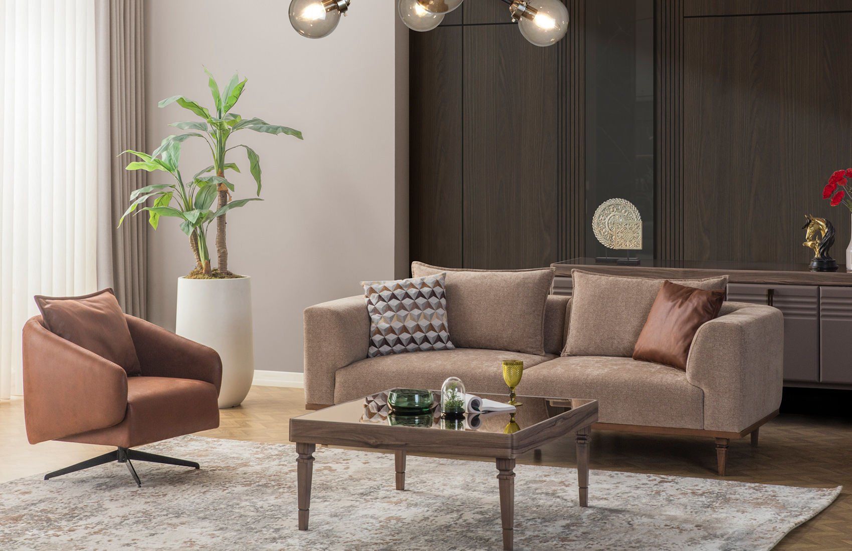 Atlas Üçlü Koltuk